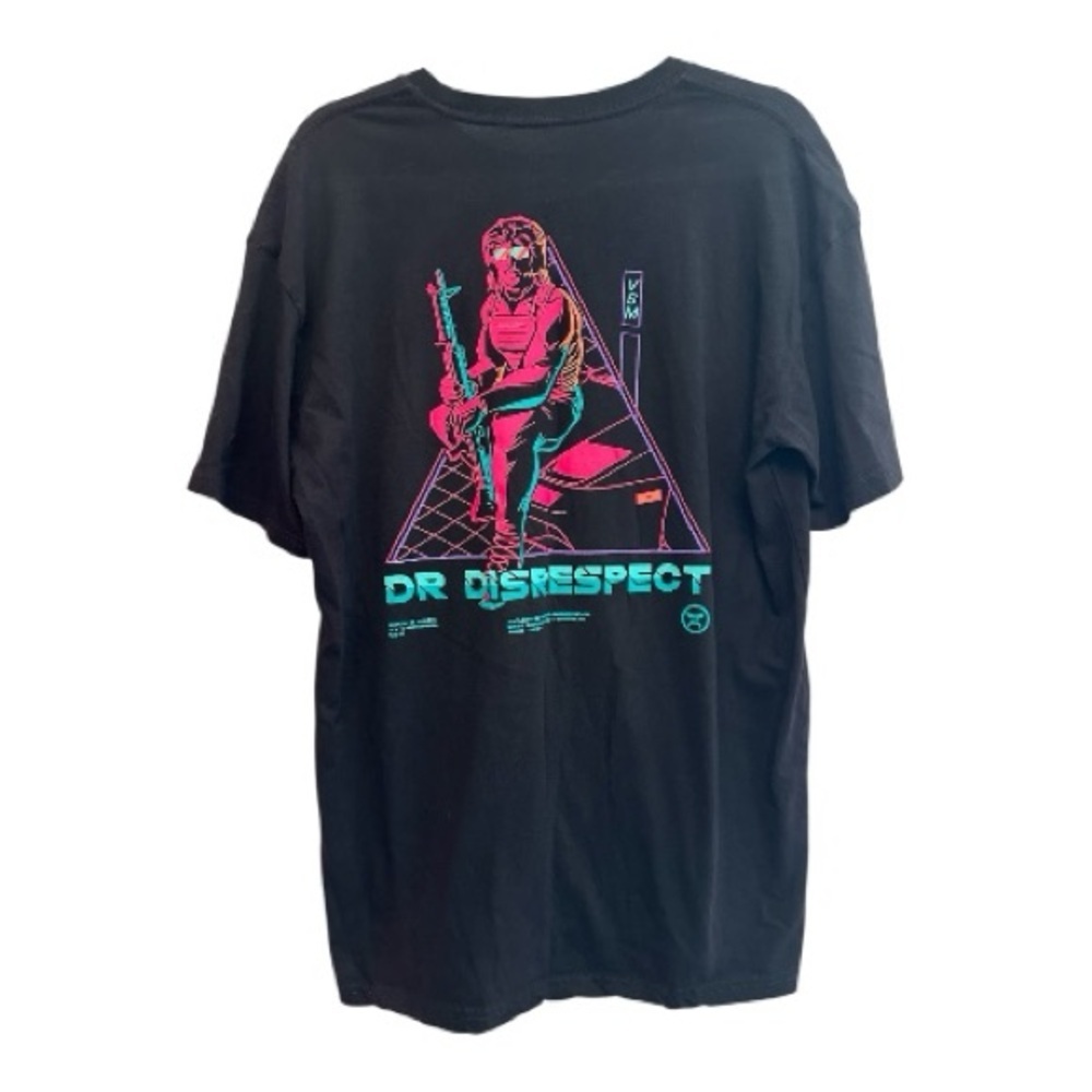 META Dr. Disrespect Black Tee with Retro Design XL